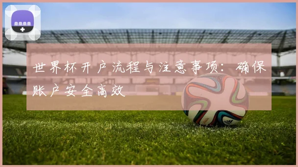 世界杯开户流程与注意事项:确保账户安全高效